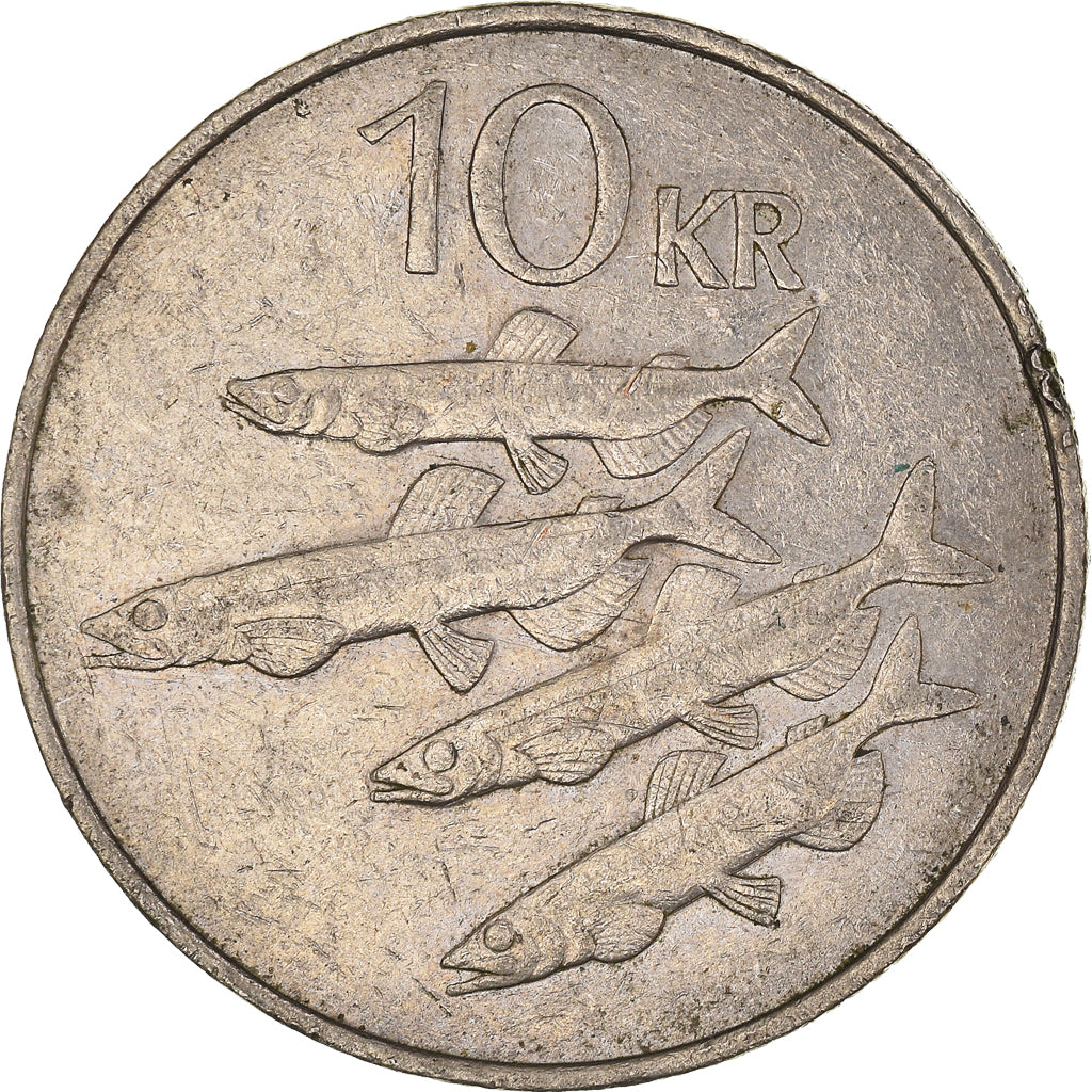 Moeda, Islândia, 10 Kronur, 1984