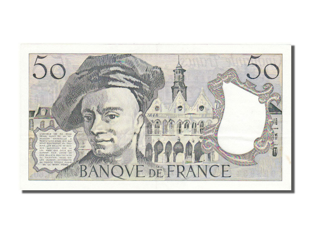 Billete, Francia, 50 Francs, 50 F 1976-1992 ''Quentin de La Tour'', 1990, SC