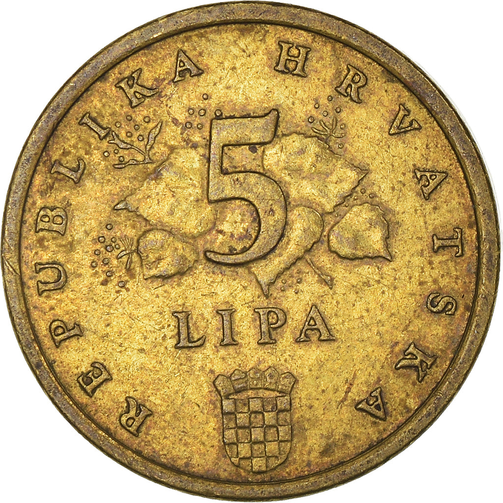 Monnaie, Croatie, 5 Lipa, 2005
