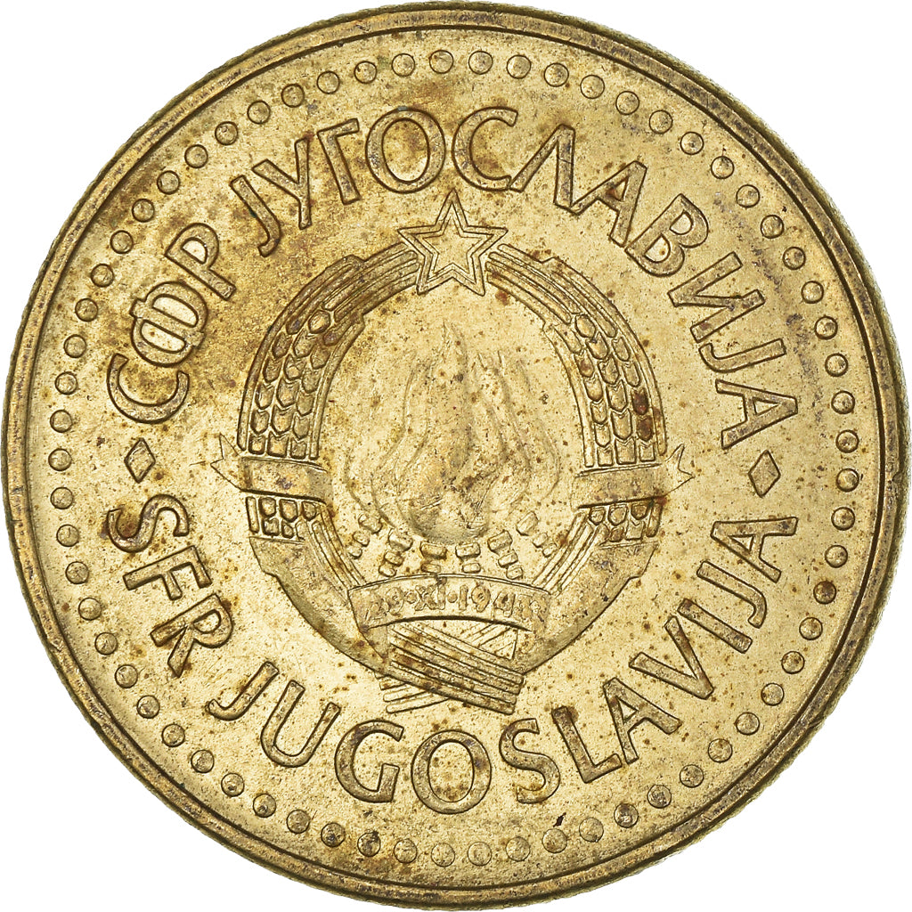 Coin, Yugoslavia, 5 Dinara, 1985