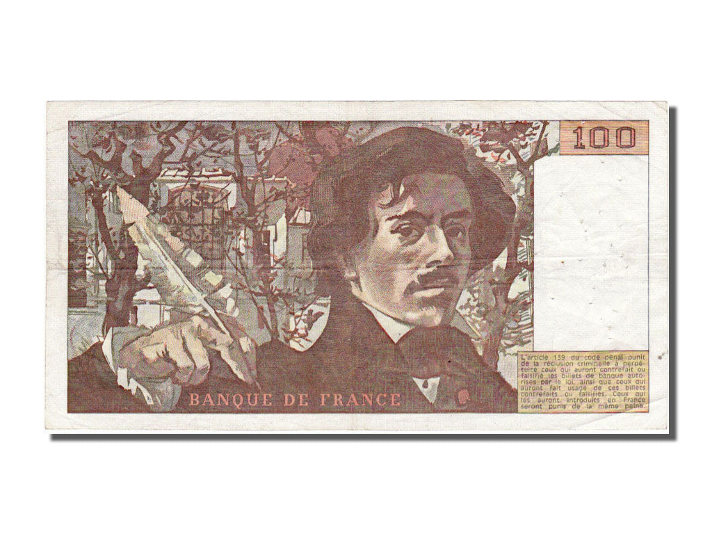 Banknote, France, 100 Francs, 100 F 1978-1995 ''Delacroix'', 1978, VF(30-35)