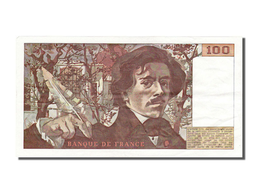 Banconote, Francia, 100 Francs, 100 F 1978-1995 ''Delacroix'', 1978, SPL