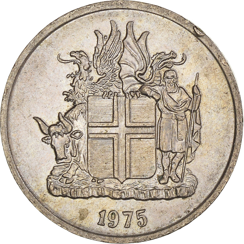 Moeda, Islândia, 5 Kronur, 1975