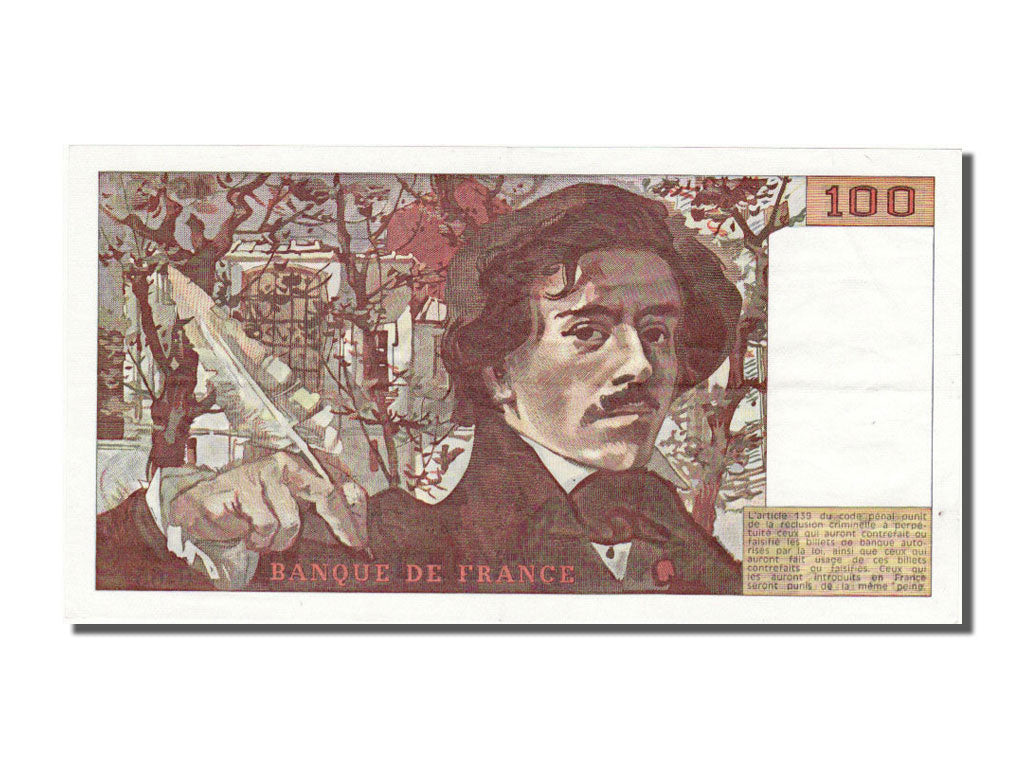Banknote, France, 100 Francs, 100 F 1978-1995 ''Delacroix'', 1983, UNC(60-62)