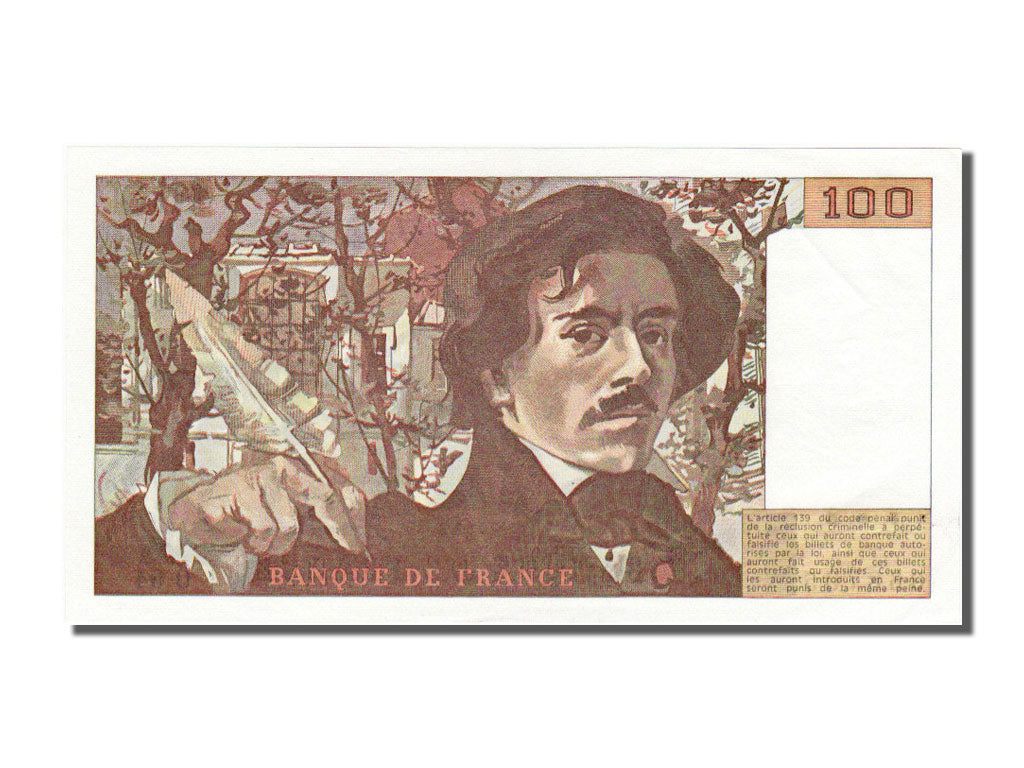 Banknote, France, 100 Francs, 100 F 1978-1995 ''Delacroix'', 1985, UNC(65-70)
