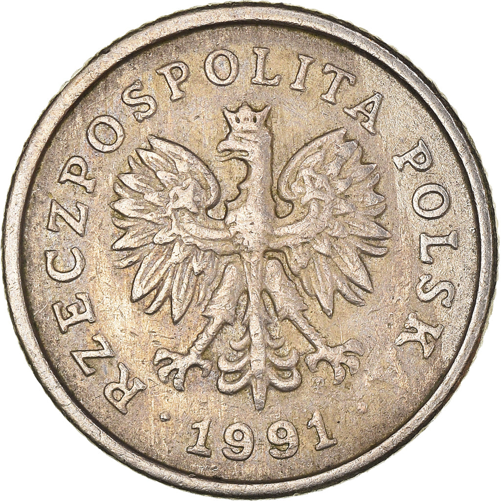 Münze, Polen, 50 Groszy, 1991