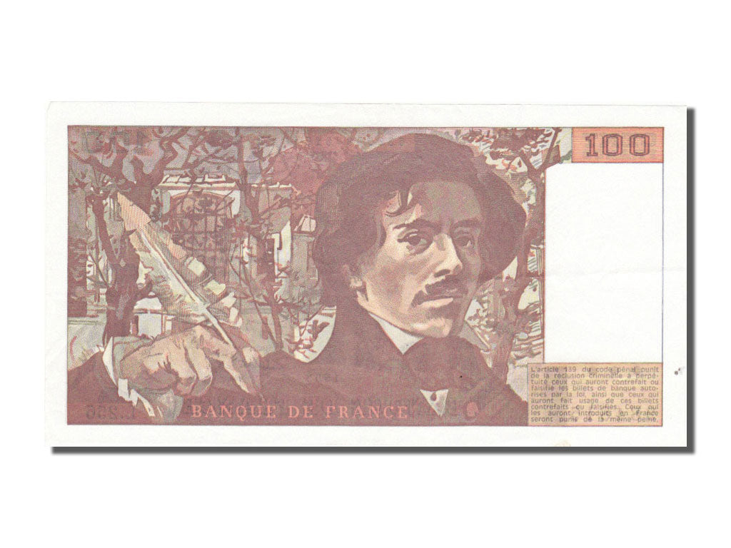 Banknote, France, 100 Francs, 100 F 1978-1995 ''Delacroix'', 1993, UNC(60-62)