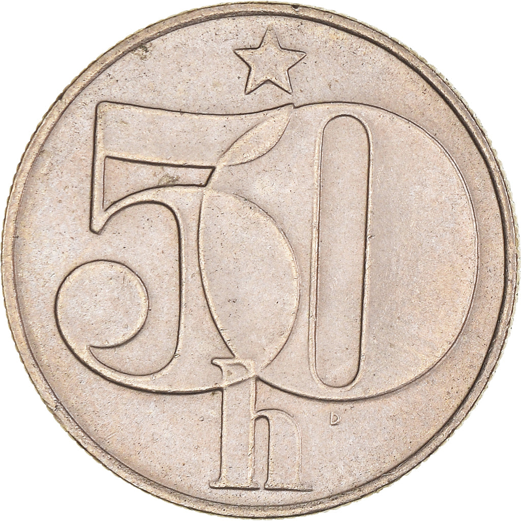 Moneta, Cecoslovacchia, 50 Haleru, 1990