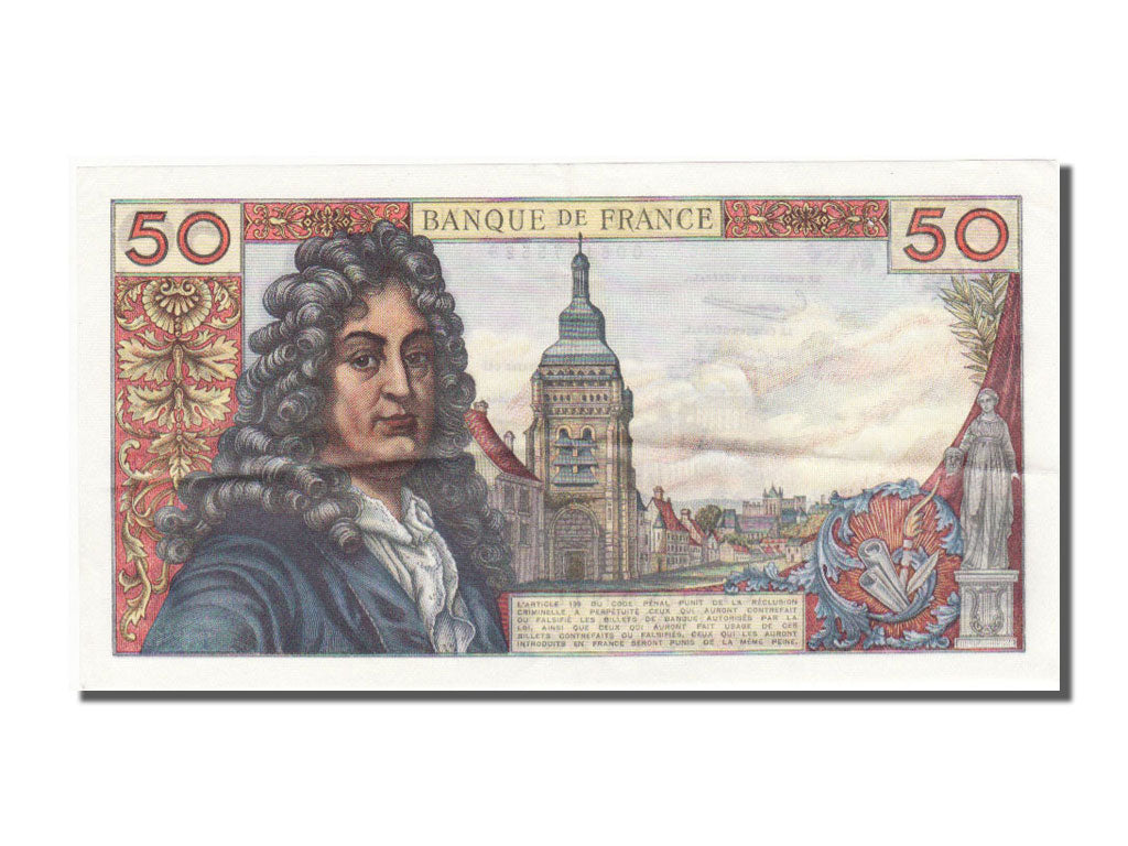 Biljet, Frankrijk, 50 Francs, 50 F 1962-1976 ''Racine'', 1962, 1962-11-08, SUP+