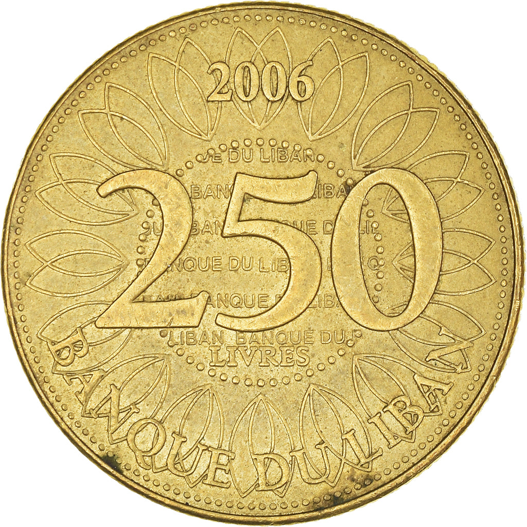 Moneta, Libano, 250 Livres, 2006
