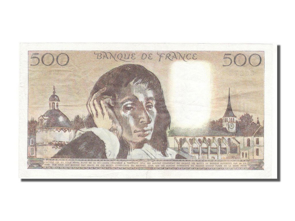 Banknote, France, 500 Francs, 500 F 1968-1993 ''Pascal'', 1984, 1984-07-05