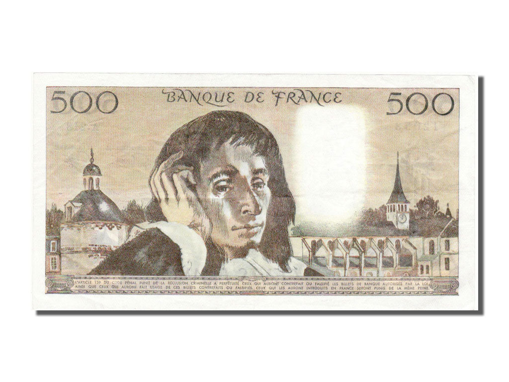 Banknote, France, 500 Francs, 500 F 1968-1993 ''Pascal'', 1985, 1985-01-03