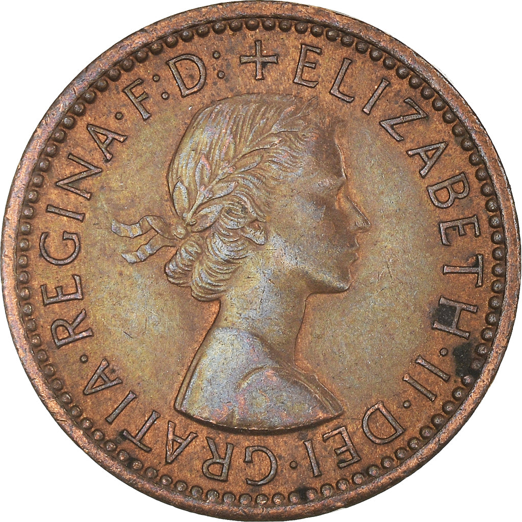 Munten, Groot Bretagne, Farthing, 1954