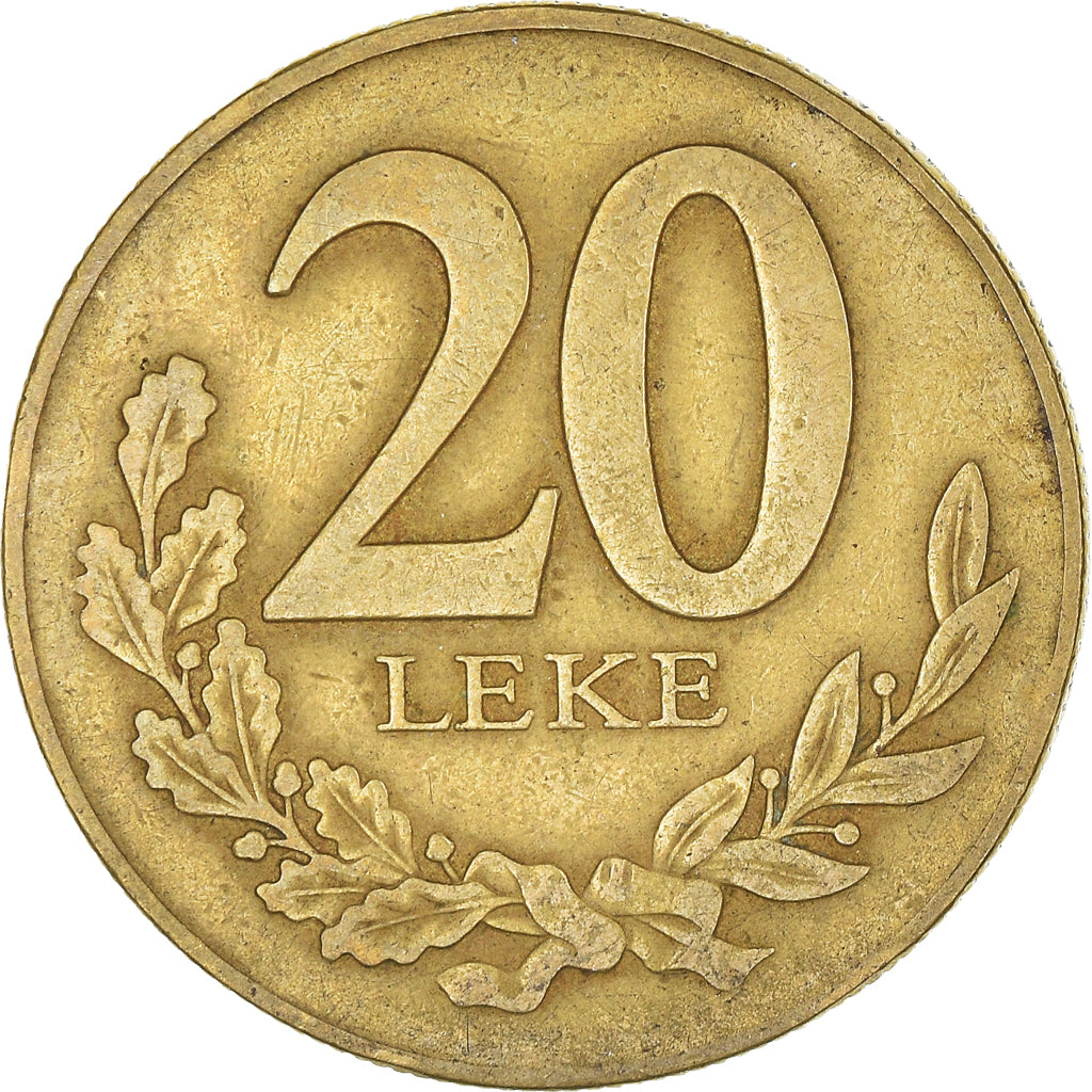 Coin, Albania, 20 Leke, 1996