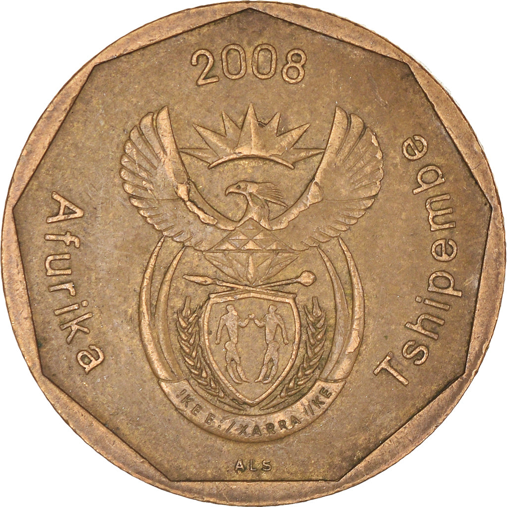 Moeda, África do Sul, 50 Cents, 2008