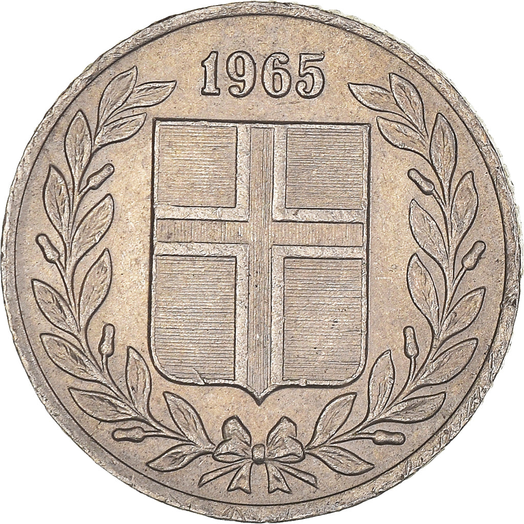 Münze, Iceland, 25 Aurar, 1965