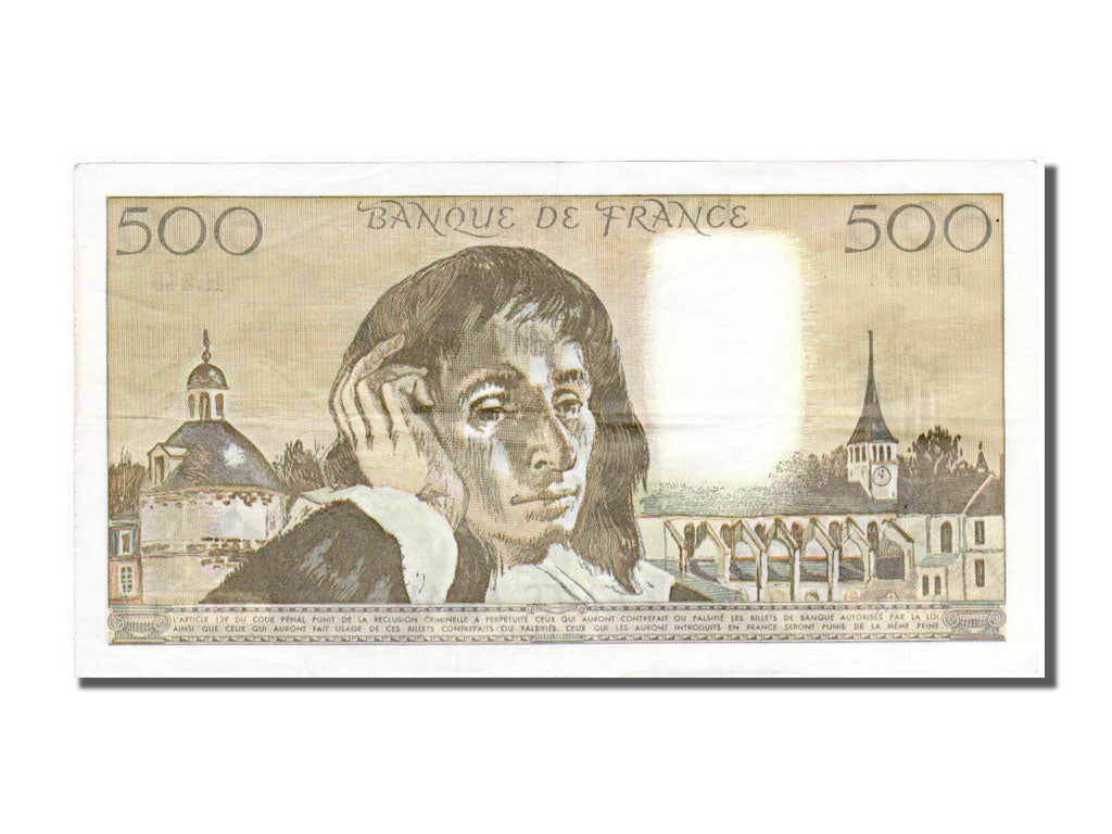 Billet, France, 500 Francs, 500 F 1968-1993 ''Pascal'', 1991, 1991-01-03, SPL
