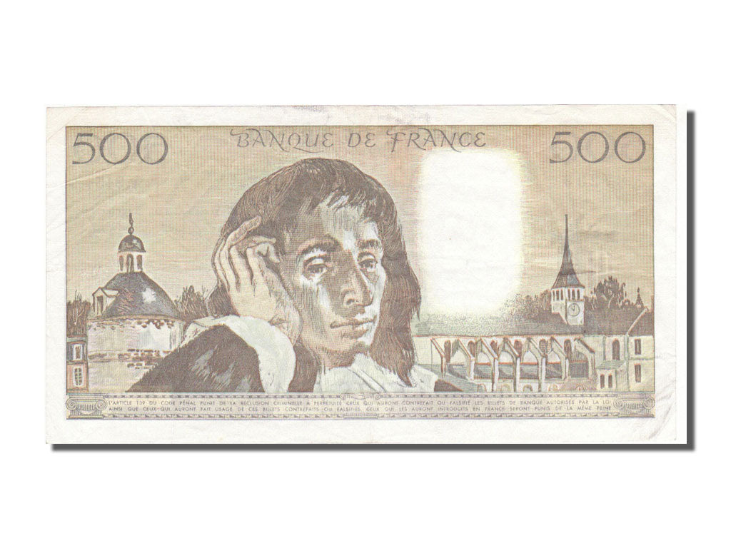 Billet, France, 500 Francs, 500 F 1968-1993 ''Pascal'', 1991, 1991-05-02, SUP