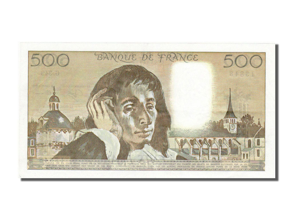 Banconote, Francia, 500 Francs, 500 F 1968-1993 ''Pascal'', 1991, 1991-05-02