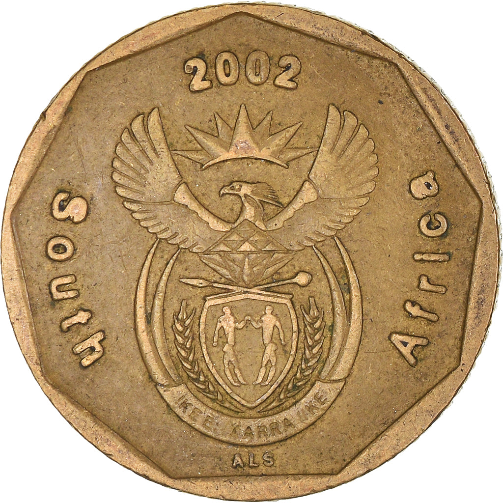 Moneta, Sudafrica, 20 Cents, 2002