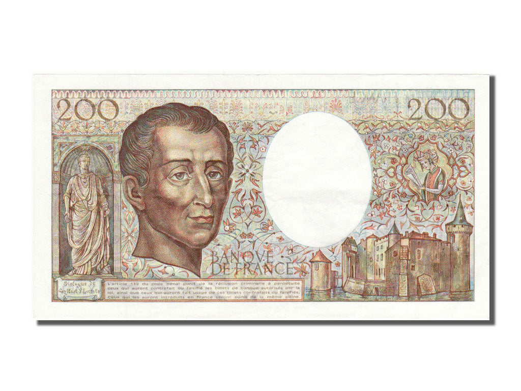 Billet, France, 200 Francs, 200 F 1981-1994 ''Montesquieu'', 1987, SPL