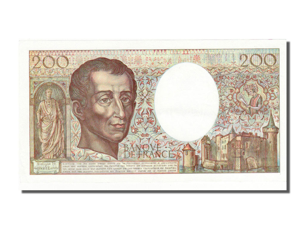 Billet, France, 200 Francs, 200 F 1981-1994 ''Montesquieu'', 1990, NEUF