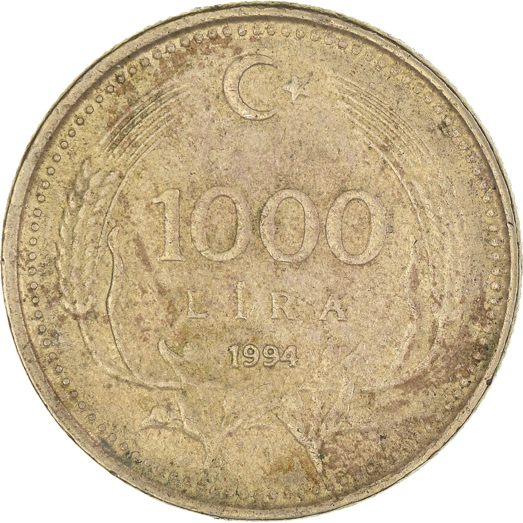 Moneda, Turquía, 1000 Lira, 1994