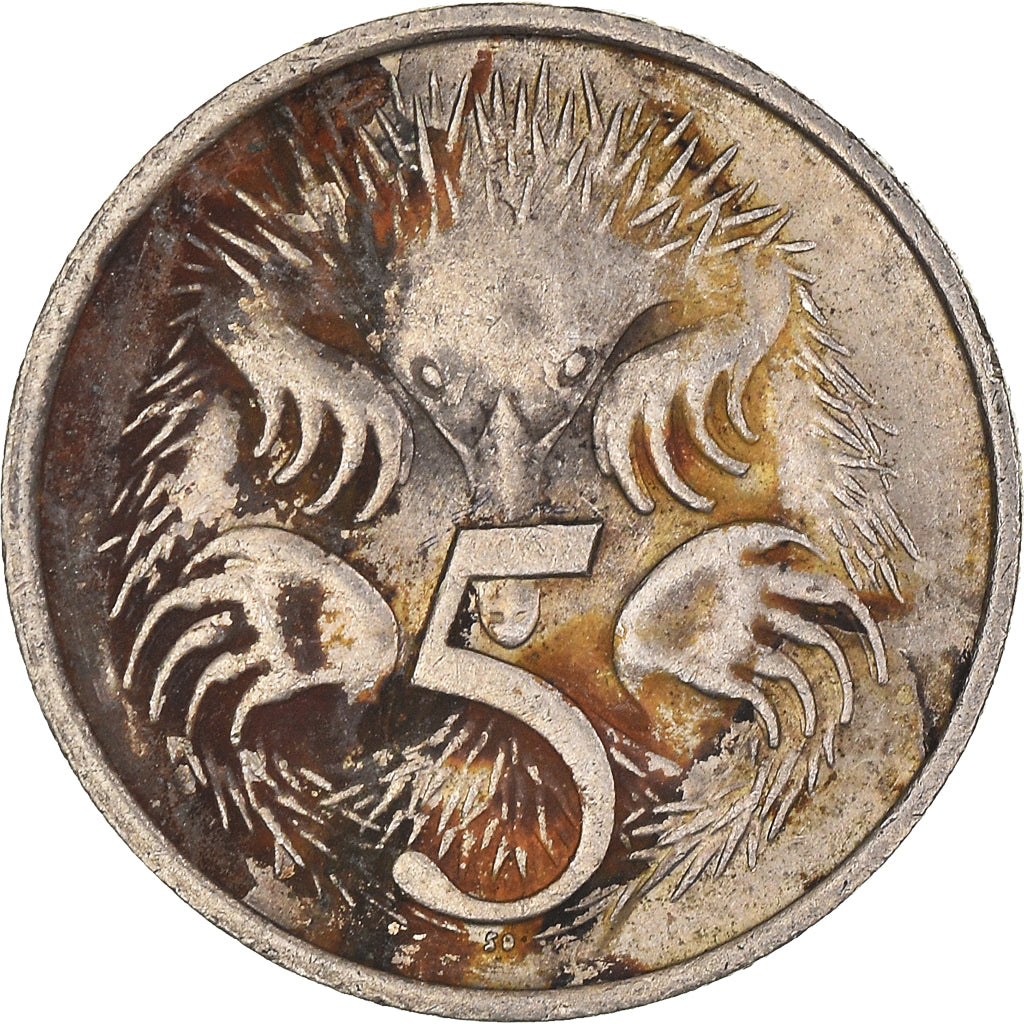 Moeda, Austrália, 5 Cents, 1981