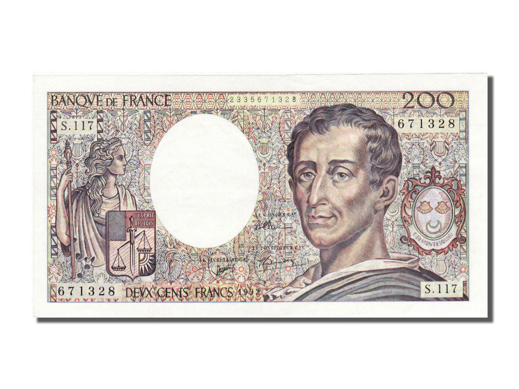 Billet, France, 200 Francs, 200 F 1981-1994 ''Montesquieu'', 1992, SUP+