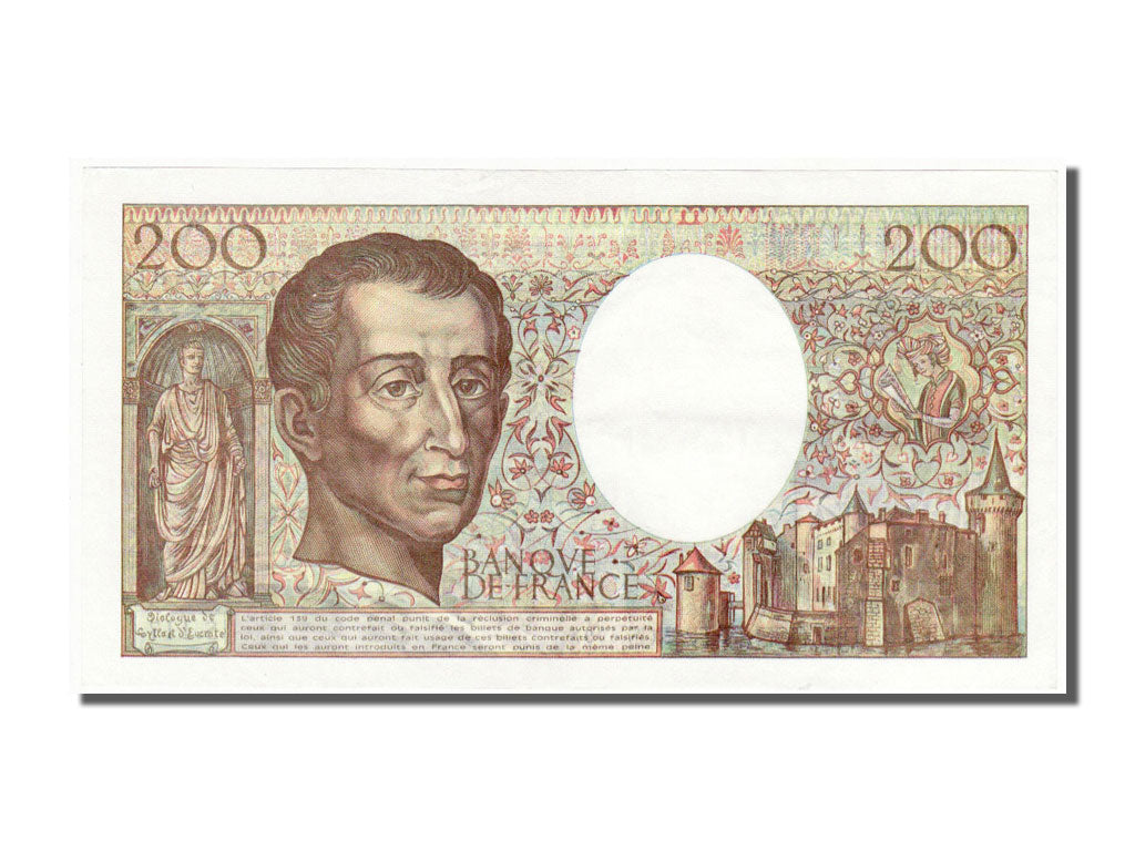 Billet, France, 200 Francs, 200 F 1981-1994 ''Montesquieu'', 1992, SUP+