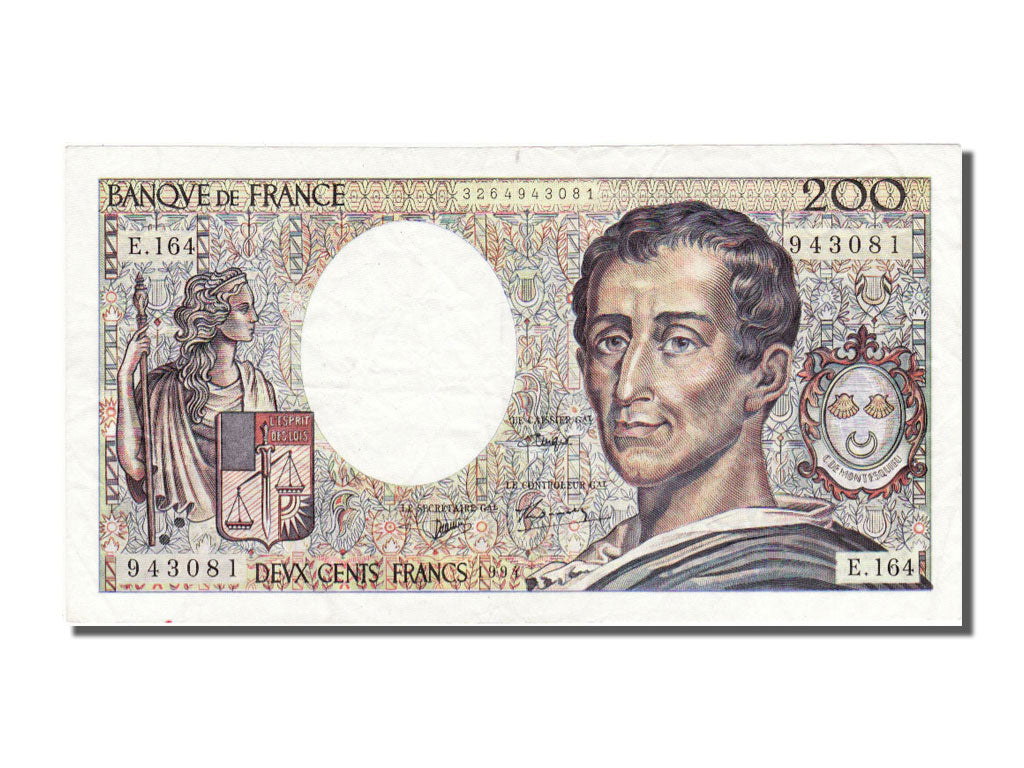 Billet, France, 200 Francs, 200 F 1981-1994 ''Montesquieu'', 1994, TTB