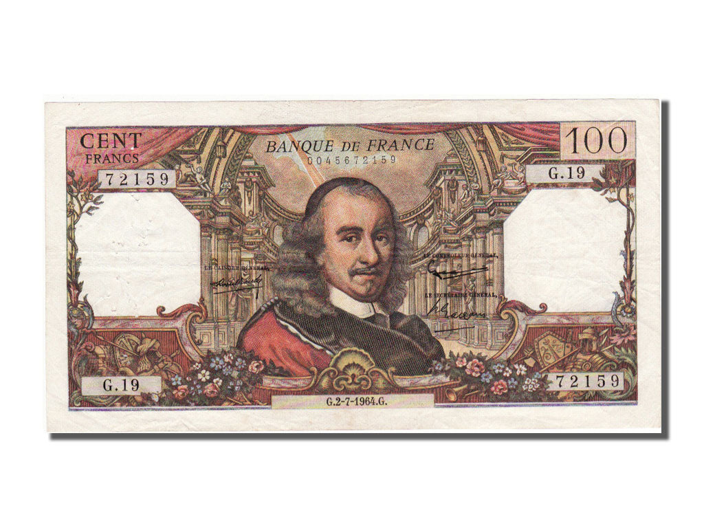 Banconote, Francia, 100 Francs, 100 F 1964-1979 ''Corneille'', 1964, 1964-07-02