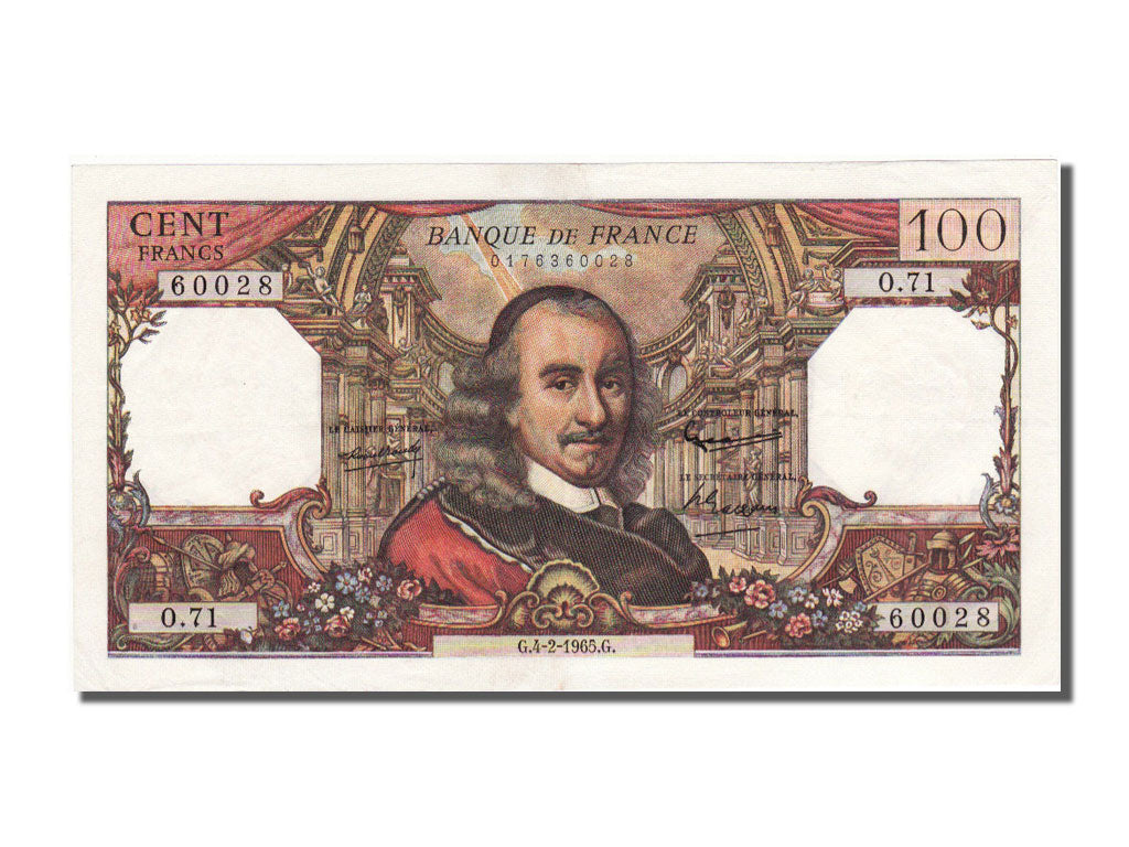 Banknote, France, 100 Francs, 100 F 1964-1979 ''Corneille'', 1965, 1965-02-04