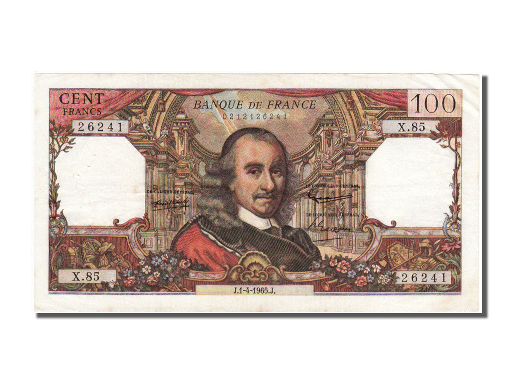 Banknot, Francja, 100 Francs, Corneille, 1965, 1965-04-01, EF(40-45)