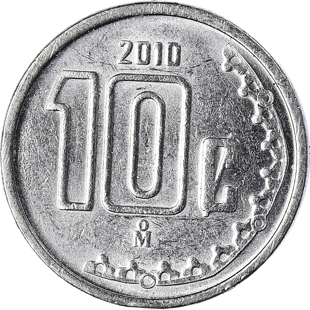 Moeda, México, 10 Centavos, 2010
