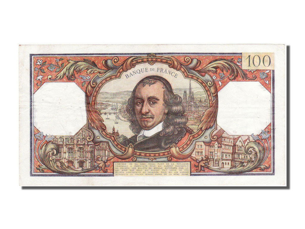 Banconote, Francia, 100 Francs, 100 F 1964-1979 ''Corneille'', 1968, 1968-11-07