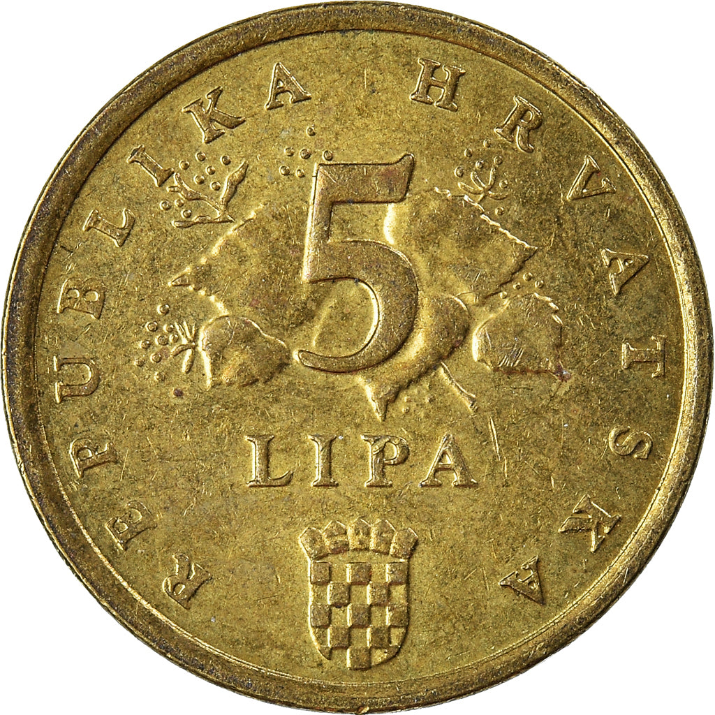 Moeda, Croácia, 5 Lipa, 2007