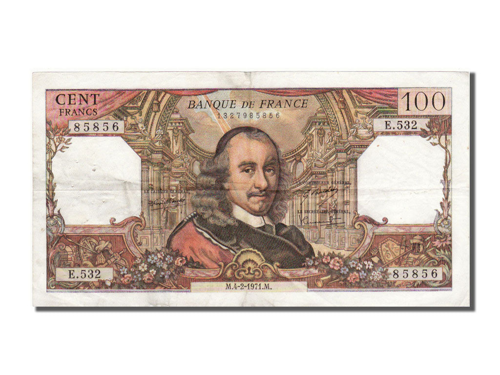 Banknote, France, 100 Francs, 100 F 1964-1979 ''Corneille'', 1971, 1971-02-04