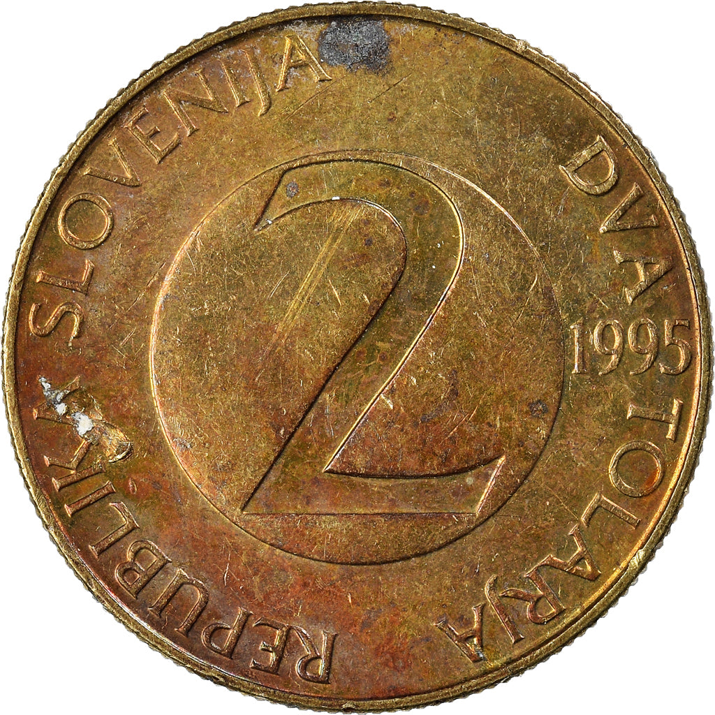 Coin, Slovenia, 2 Tolarja, 1995