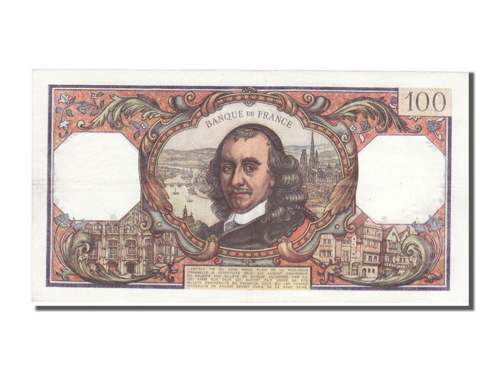 Geldschein, Frankreich, 100 Francs, 100 F 1964-1979 ''Corneille'', 1971