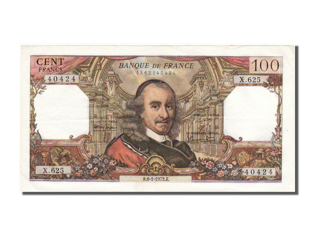 Banconote, Francia, 100 Francs, 100 F 1964-1979 ''Corneille'', 1972, 1972-01-06