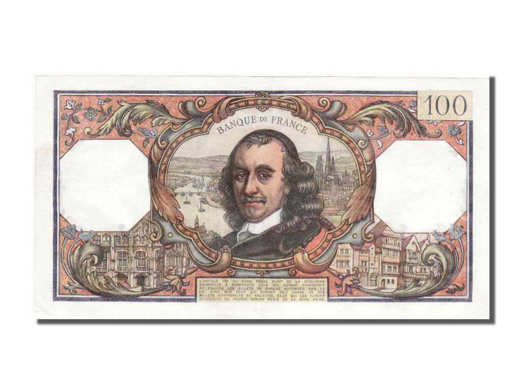 Geldschein, Frankreich, 100 Francs, 100 F 1964-1979 ''Corneille'', 1972