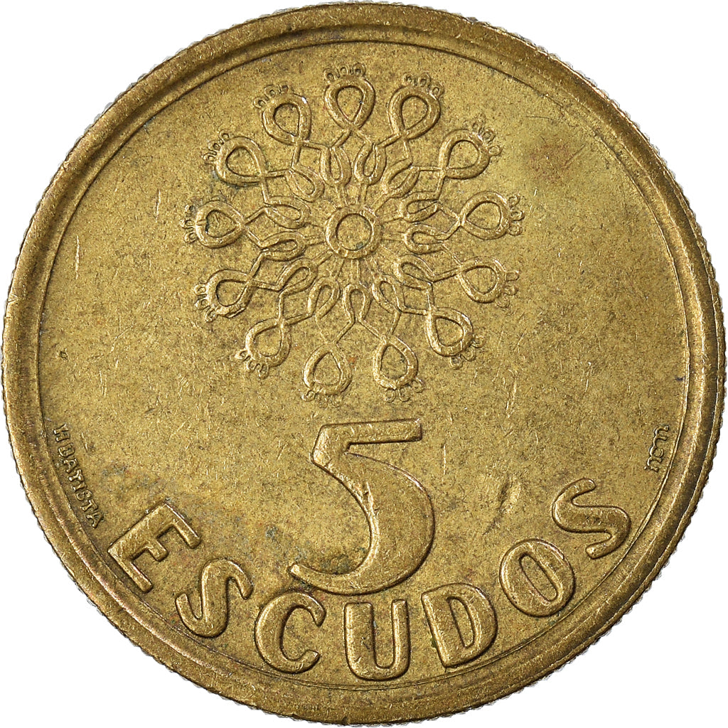 Münze, Portugal, 5 Escudos, 1993