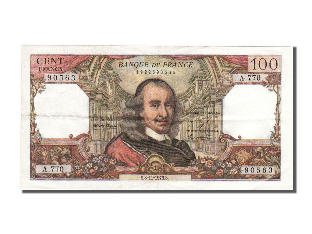 Banconote, Francia, 100 Francs, 100 F 1964-1979 ''Corneille'', 1973, 1973-11-08