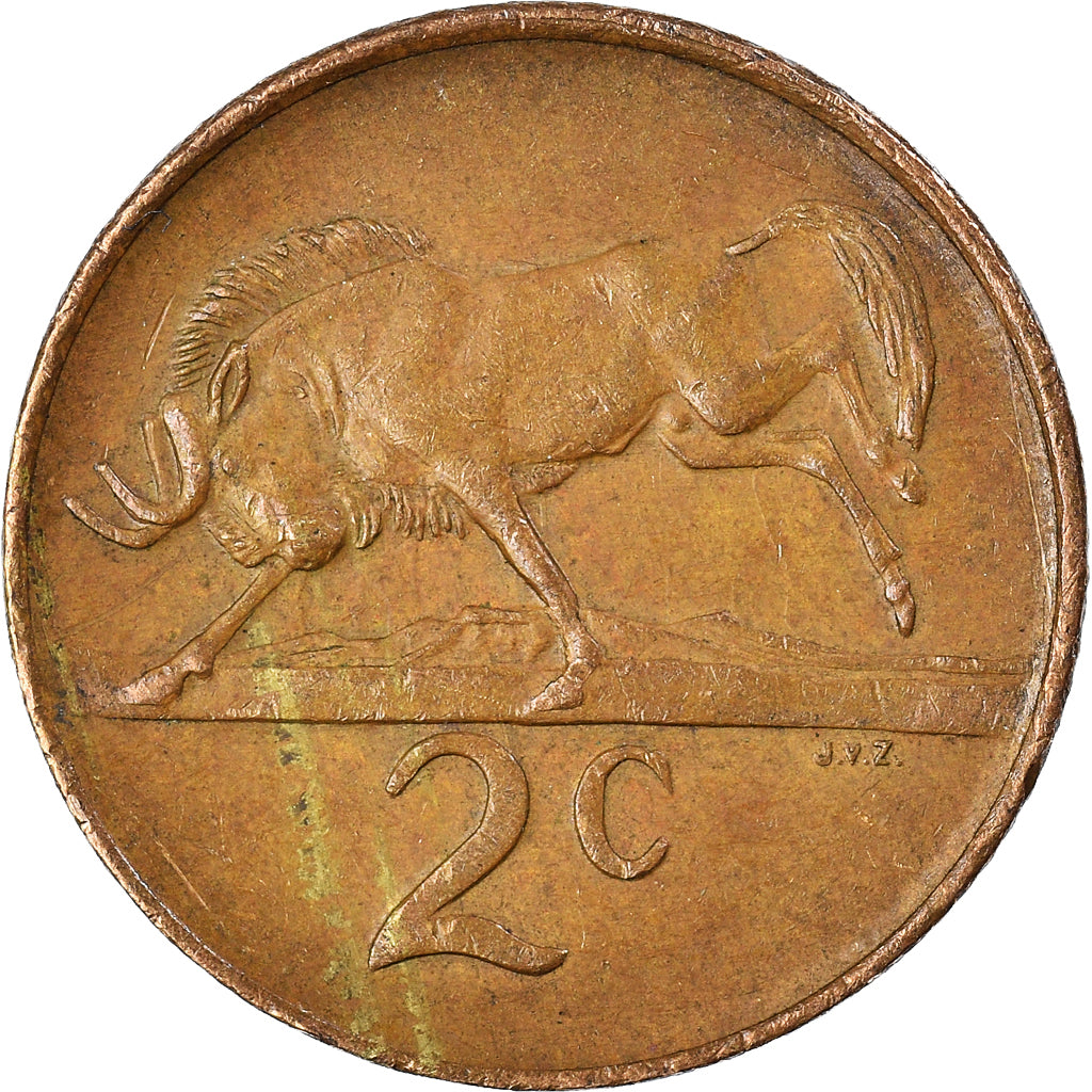 Munten, Zuid Afrika, 2 Cents, 1983