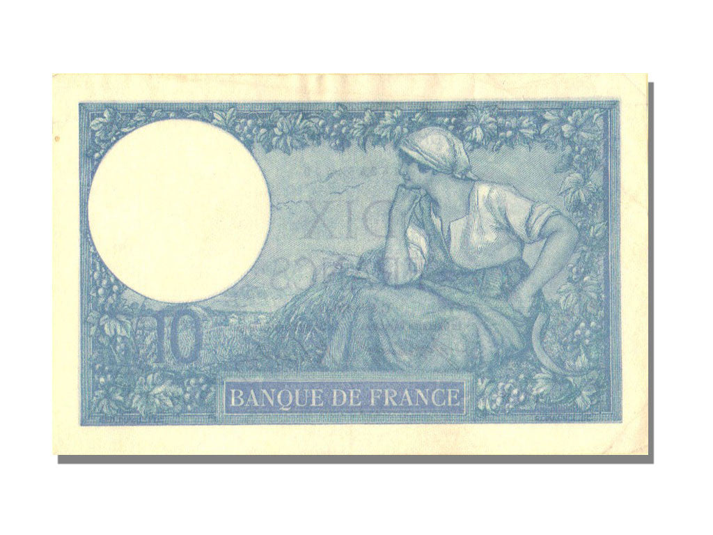 France, 10 Francs, 10 F 1916-1942 ''Minerve'', 1918, KM #73a, 1918-05-04,...