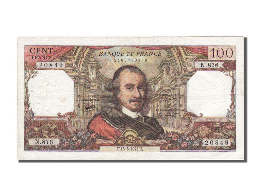 Banknote, France, 100 Francs, 100 F 1964-1979 ''Corneille'', 1975, 1975-05-15