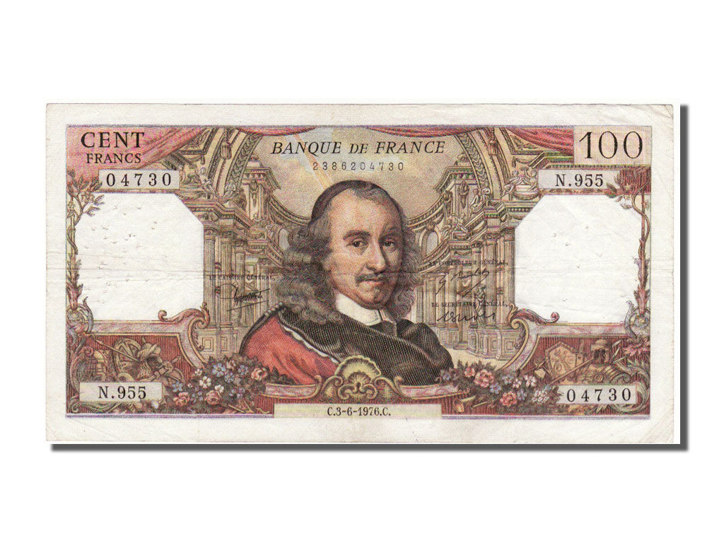 Billet, France, 100 Francs, 100 F 1964-1979 ''Corneille'', 1976, 1976-06-03