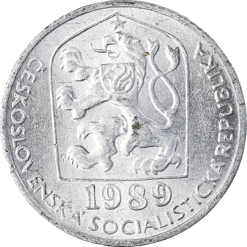 Coin, Czechoslovakia, 10 Haleru, 1989