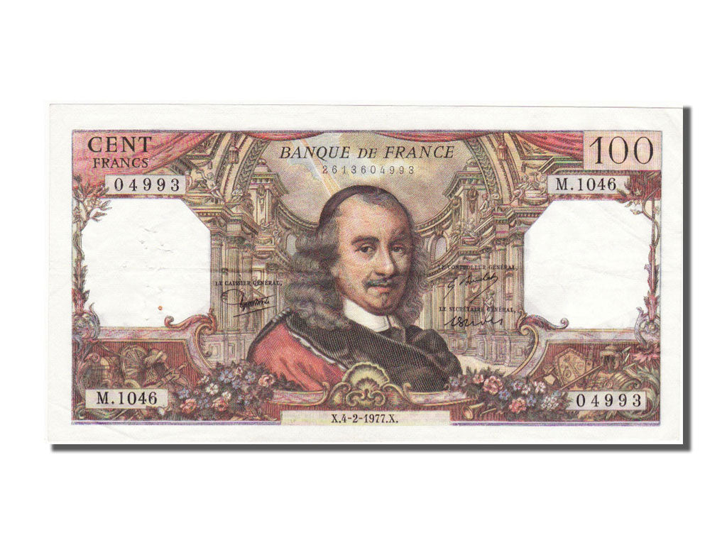 Banknote, France, 100 Francs, 100 F 1964-1979 ''Corneille'', 1977, 1977-02-04